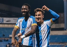 Jean Paul celebra un gol la temporada pasada