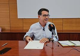 Pachi Pascual, durante su comparecencia de este lunes en San Vicente