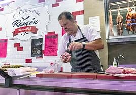 Una carnicería tradicional de Alicante.