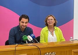 Dolón y Esteve en la rueda de prensa posterior a la reunión.