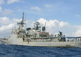 El patrullero 'Infanta Cristina' navegando.