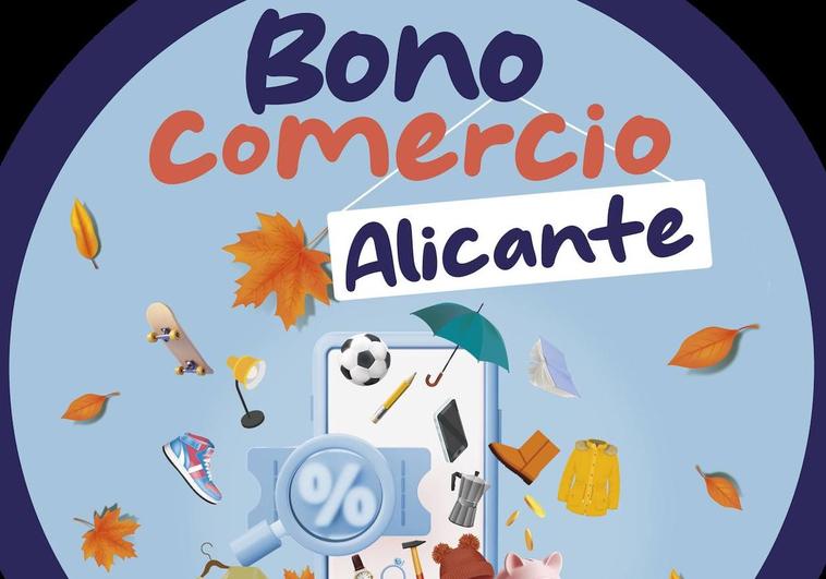 Imagen promocional del Bono Comercio de Alicante.