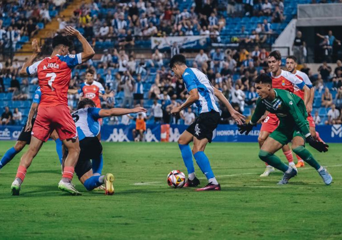 Imagen del Hércules-Espanyol B de esta temporada