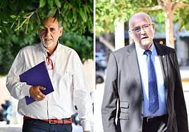 Los ex concejales investigados Manuel Jiménez y José Ramón González.