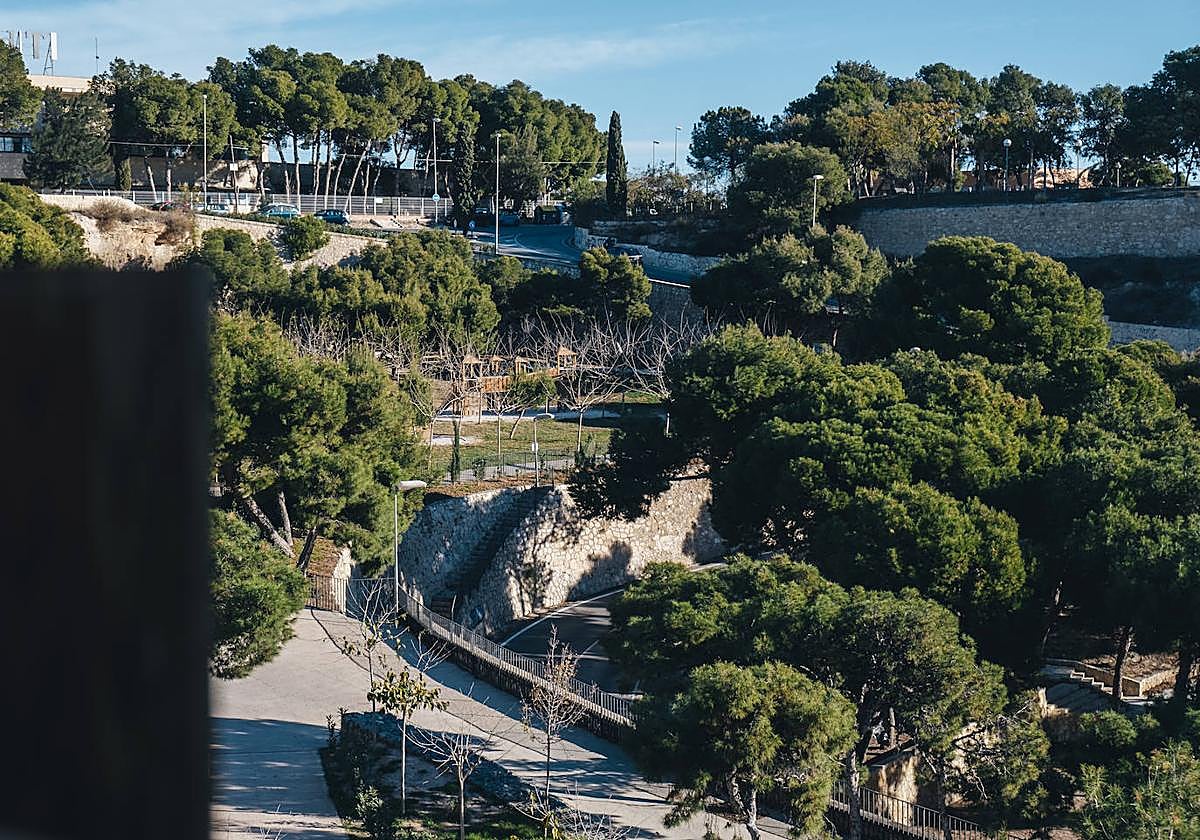 Una de las nuevas redes de senderos del novedoso enclave ambiental