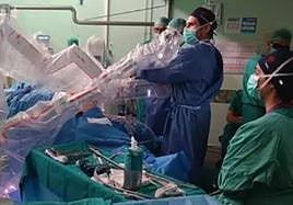 Robot quirúrgico en el Hospital de Elche.