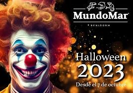Cartel promocional de la celebración de Halloween en MundoMar.