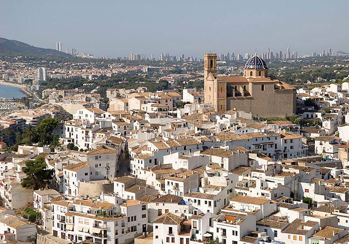 Vista del casco antiguo de Altea