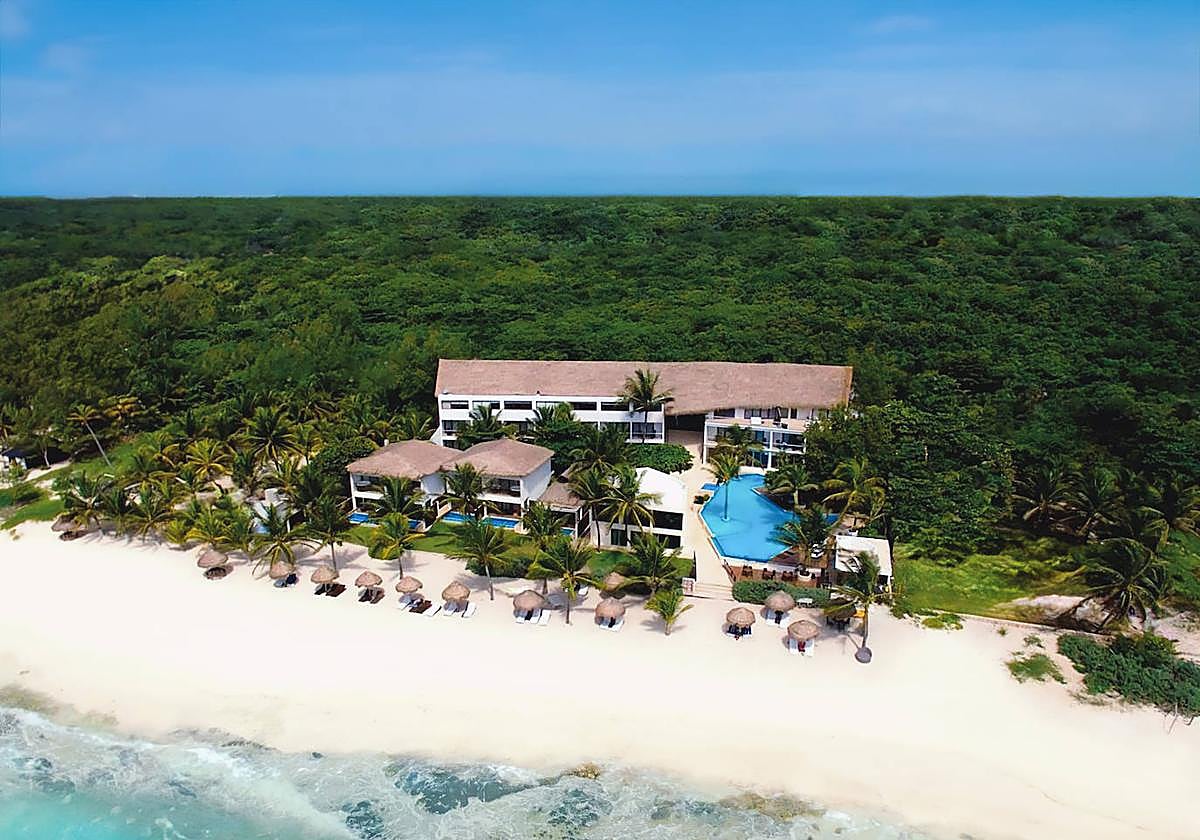 Vista del futuro complejo en la Riviera Maya