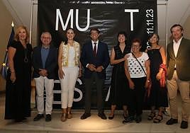 Los representantes de las administraciones y entidades organizadoras de la Muestra.