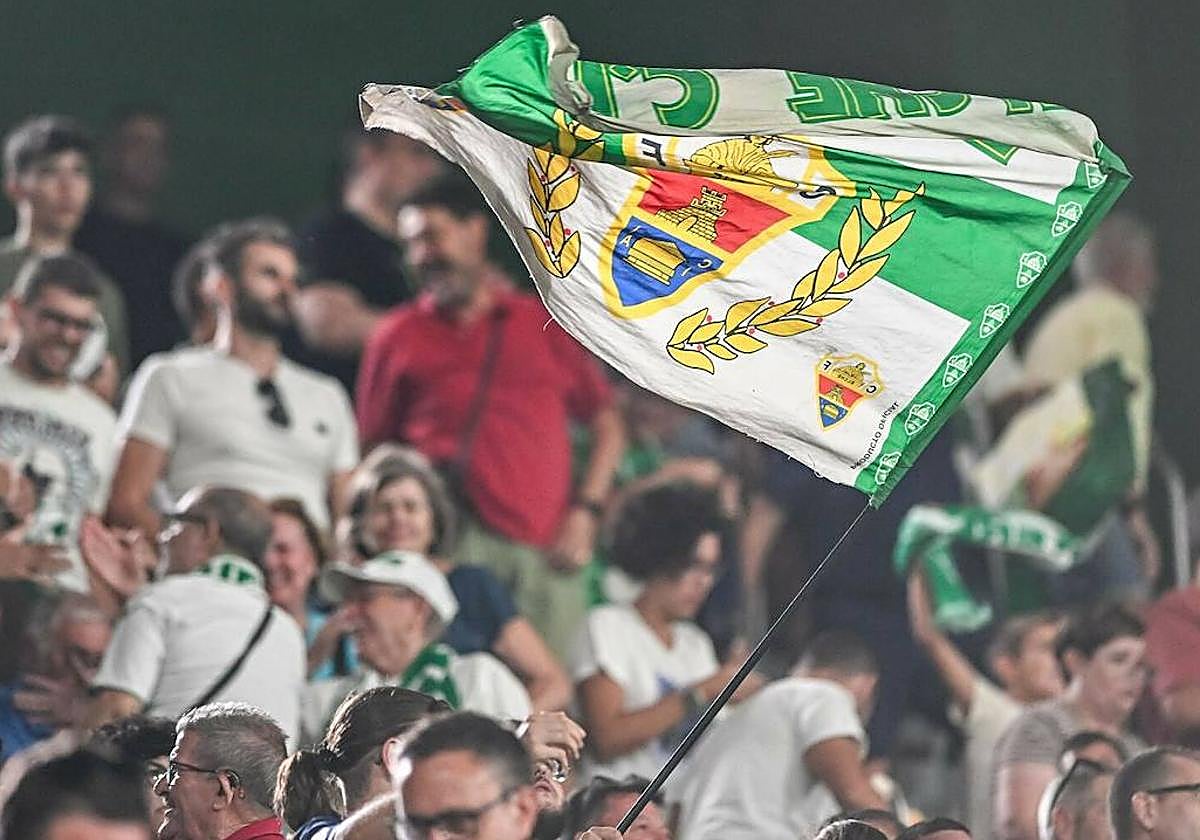 La afición del Elche CF, en el Martínez Valero.