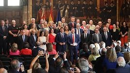 El acto celebrado este lunes en el Palau de la Generalitat en el que también se ha reconocido a Carlos Latre como embajador de la Comunitat.