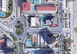 Zona de inicio de las obras de remodelación del paseo de Niza, en San Juan.