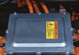 EBatería eléctrica de un coche.