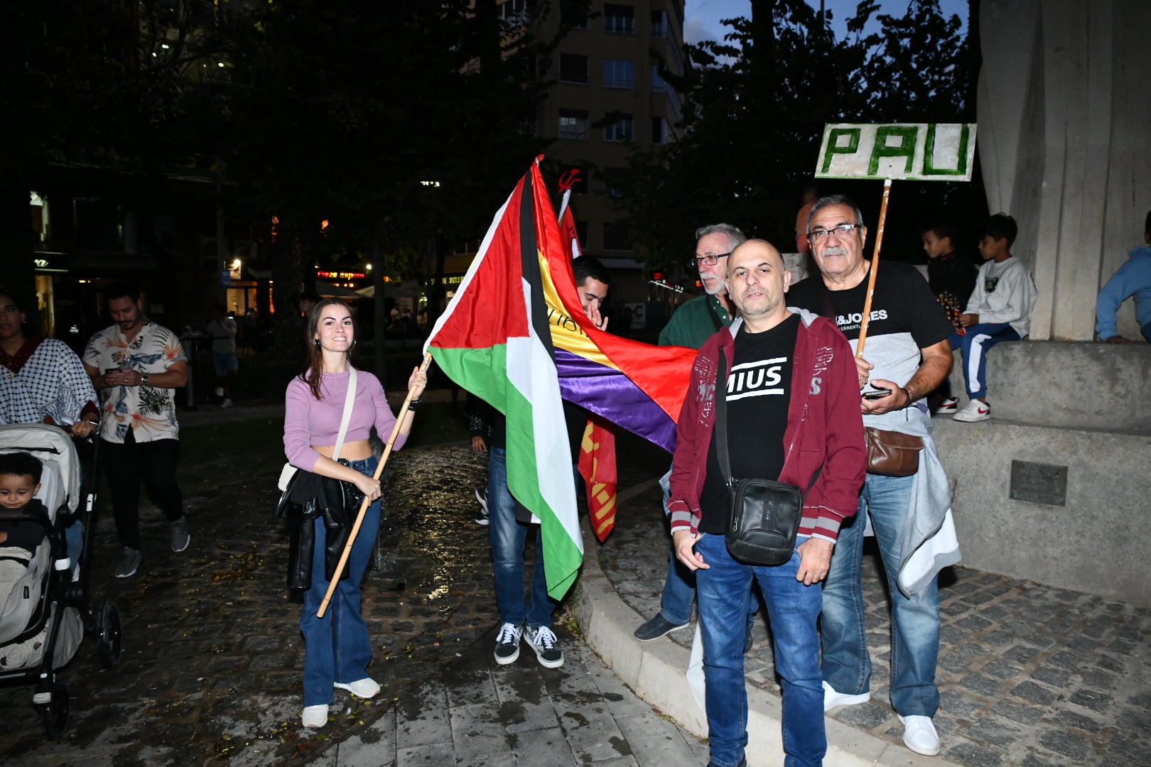 Manifestación en Alicante en solidaridad con el pueblo Palestino