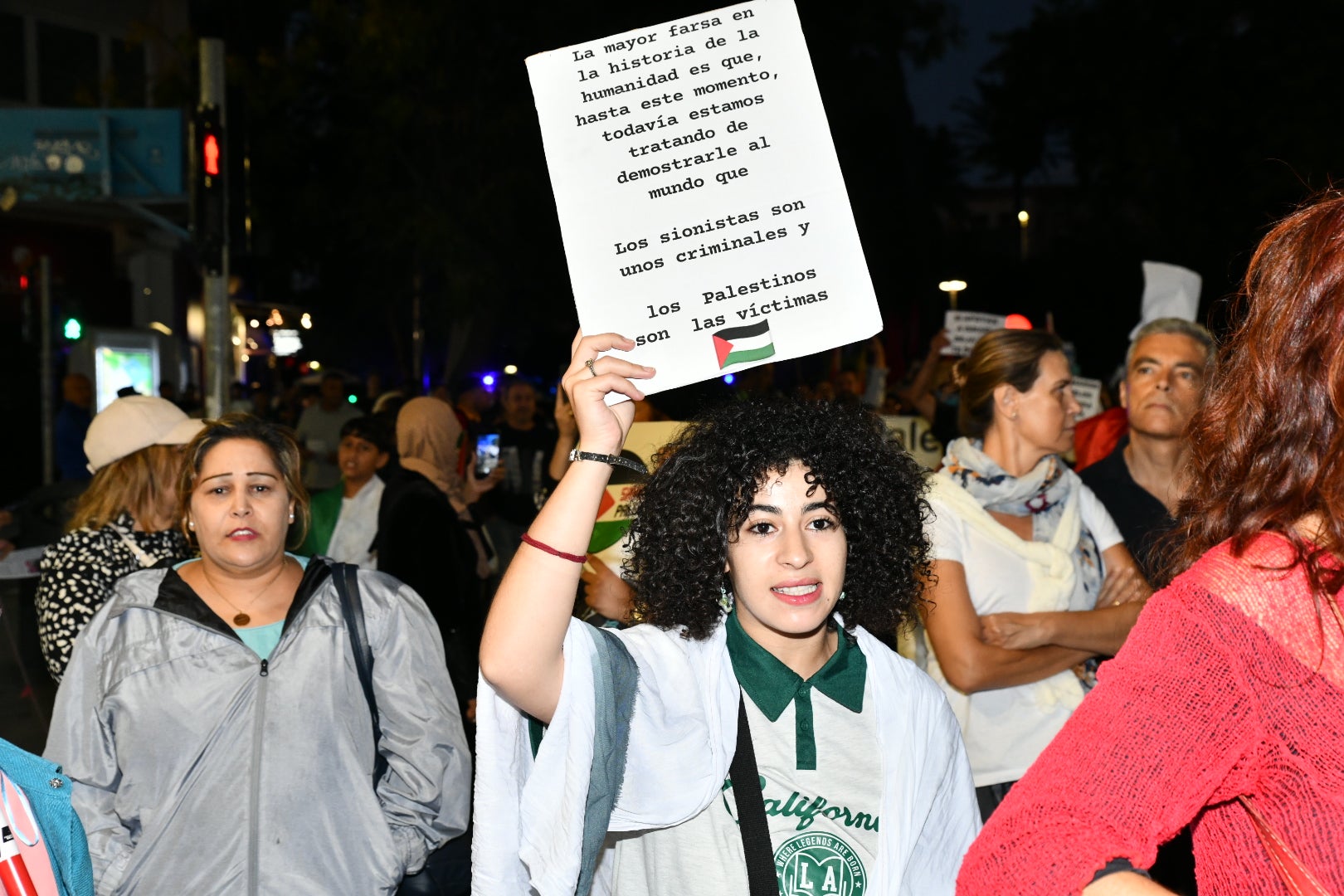 Manifestación en Alicante en solidaridad con el pueblo Palestino