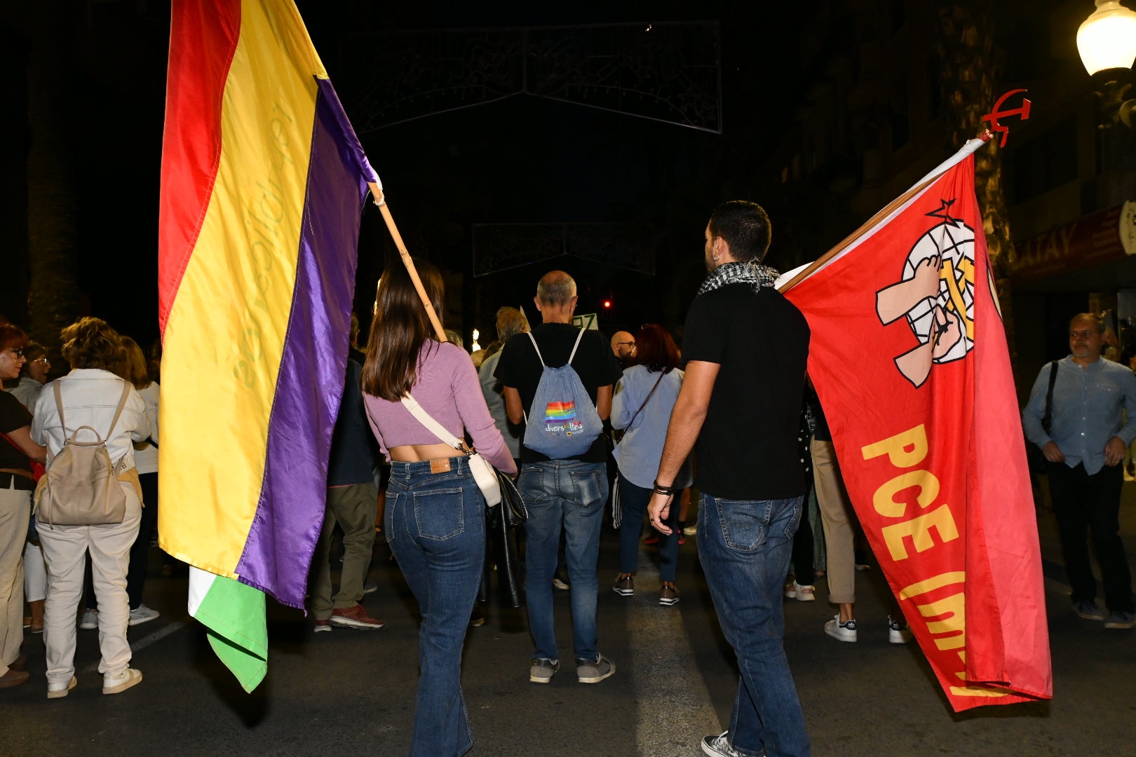 Manifestación en Alicante en solidaridad con el pueblo Palestino