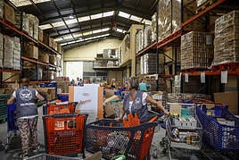 Instalaciones del Banco de Alimentos en la Comunitat.