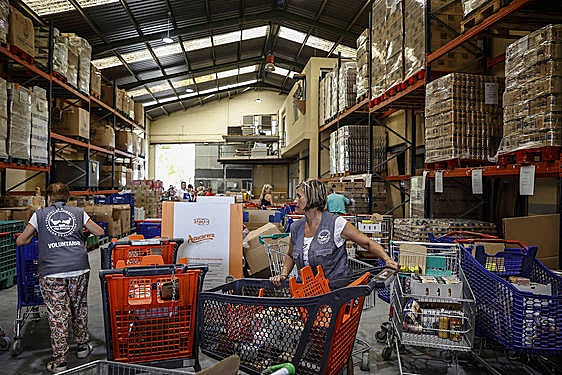 Instalaciones del Banco de Alimentos en la Comunitat.