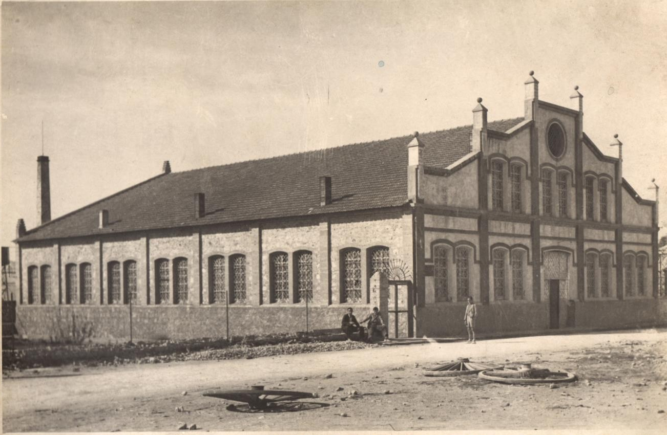 Imagen del taller en sus orígenes.