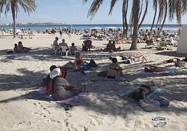 Playa del Postiguet de Alicante.