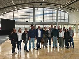 Foto de los localizadores que han visitado las instalaciones de Ciudad de la Luz.