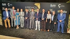 Junta directiva de Facpyme en la entrega de premios del pasado año.