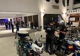 Dispositivo de seguridad durante las fiestas de Halloween de 2022.