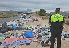 Uno de los vertederos irregulares de San Vicente