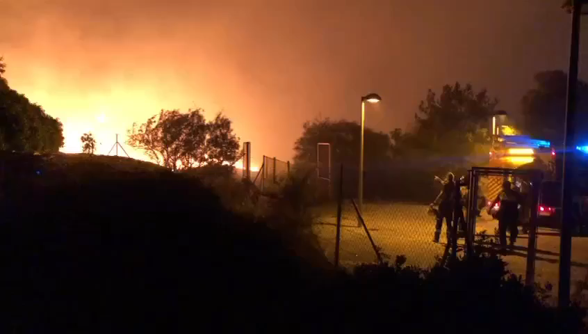 Extinguido un incendio en la zona de la EUIPO de Alicante