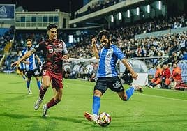 Una de las jugadas del partido.