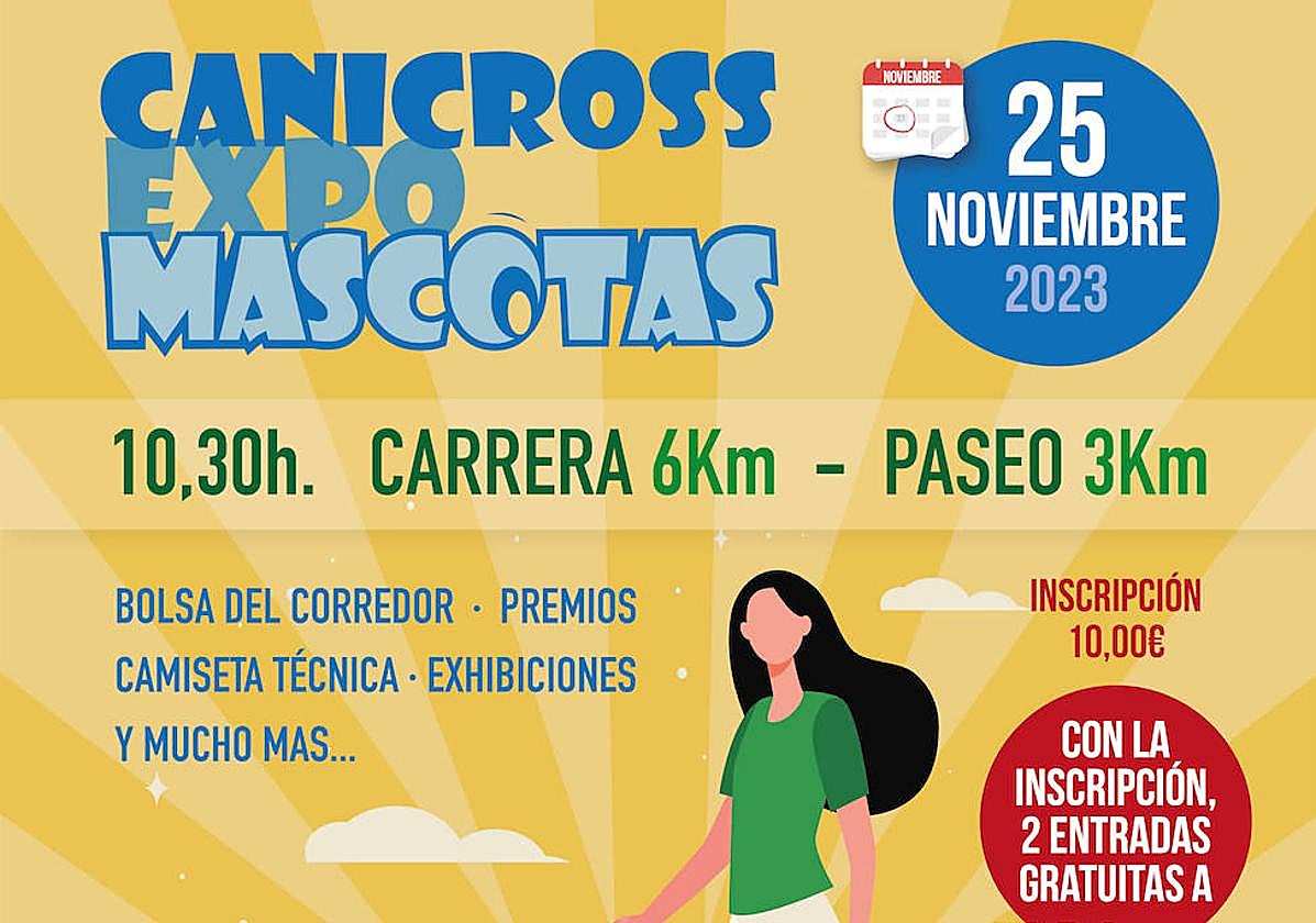 Cartel de la II Canicross Expomascotas.