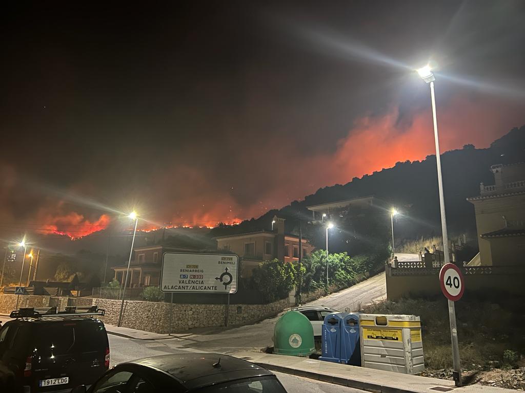 Así arde la Marina Alta