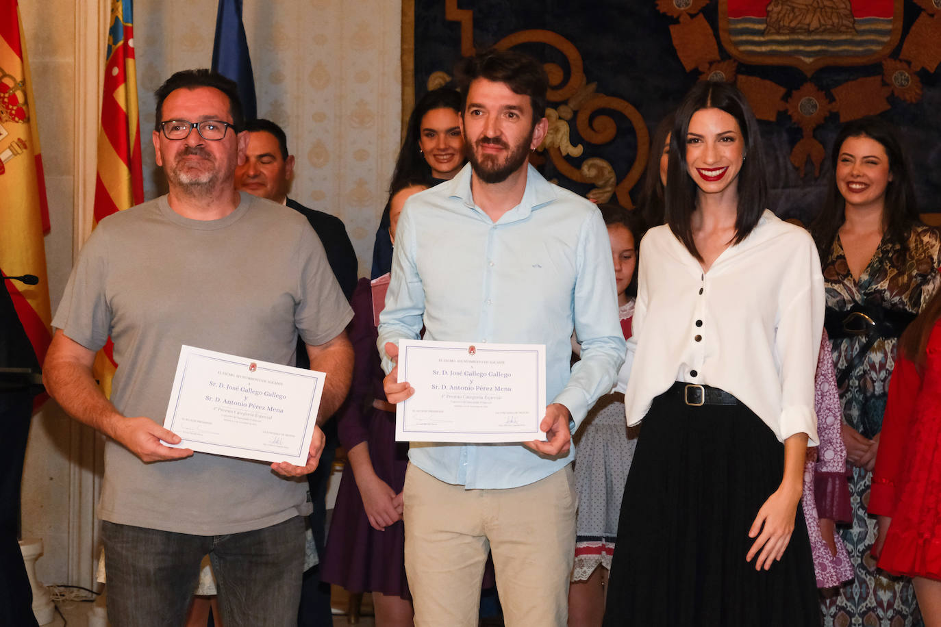 Entrega de premios a los artistas de las Hogueras de Alicante