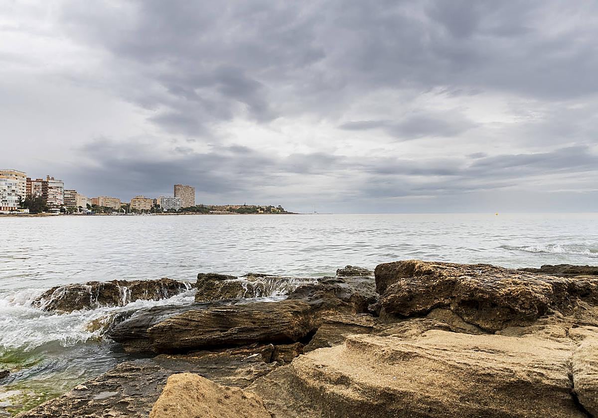 Playa de la albufereta en Alicante.