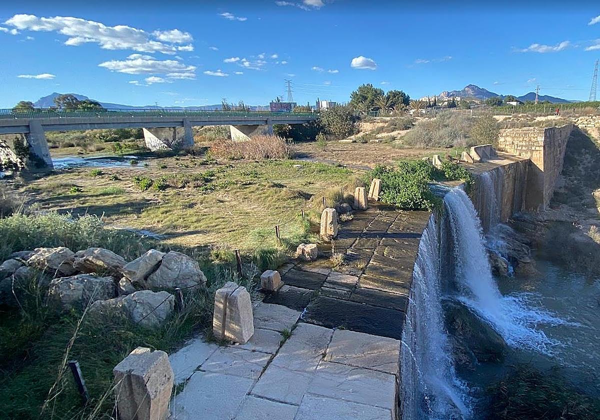 Un tramo del río Monnegre de Alicante.