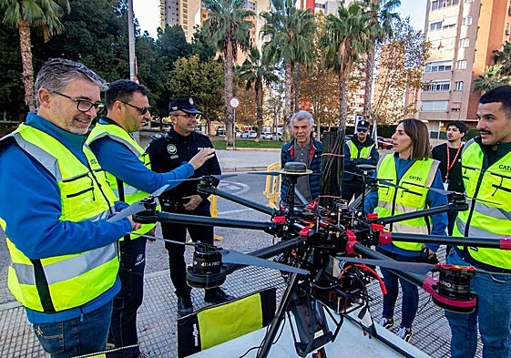 Imagen de una de las aeronaves que se están poniendo a prueba en Benidorm