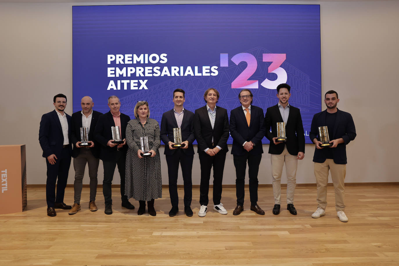 Premiados de la quinta edición de la gala de Aitex.