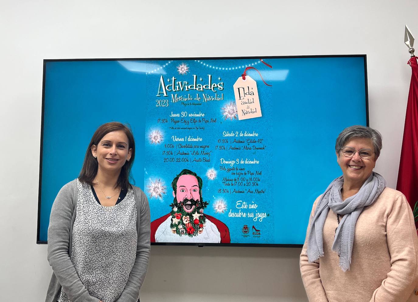 Acto de presentación del Mercado Navideño de Elda.