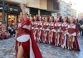 Desfile de Carthagineses y Romanos, Moros y Cristianos en Cartagena.