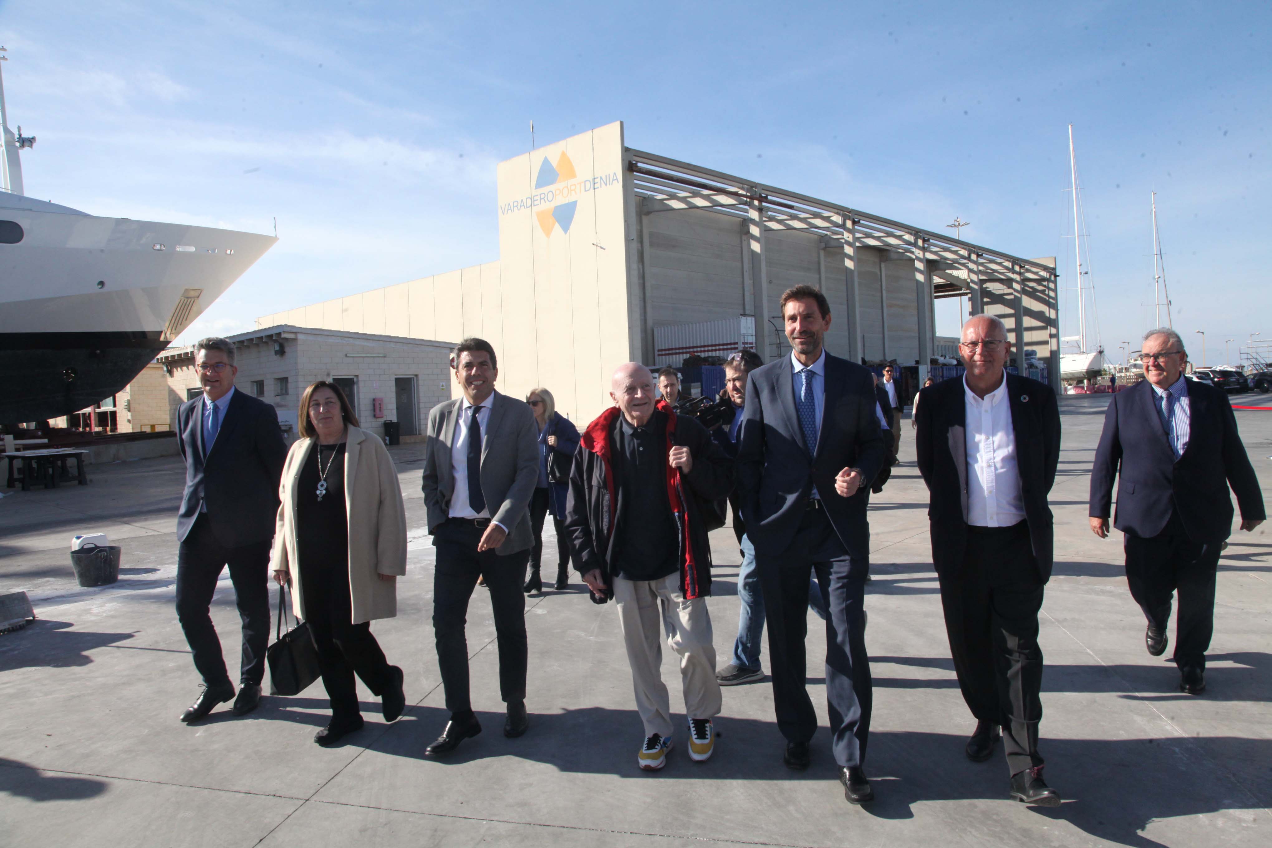 Mazón inaugura la ampliación del varadero de Portdenia Superyacht Shipyard &amp; Marina