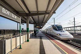 Imagen de la estación Elche AV.