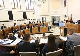 Pleno ordinario de diciembre en la Diputación Provincial de Alicante.