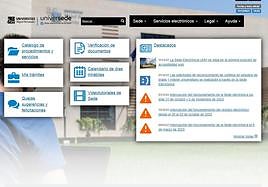 Sitio web de la UMH.