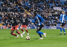 Marcos Mendes, durante el choque ante el Manresa