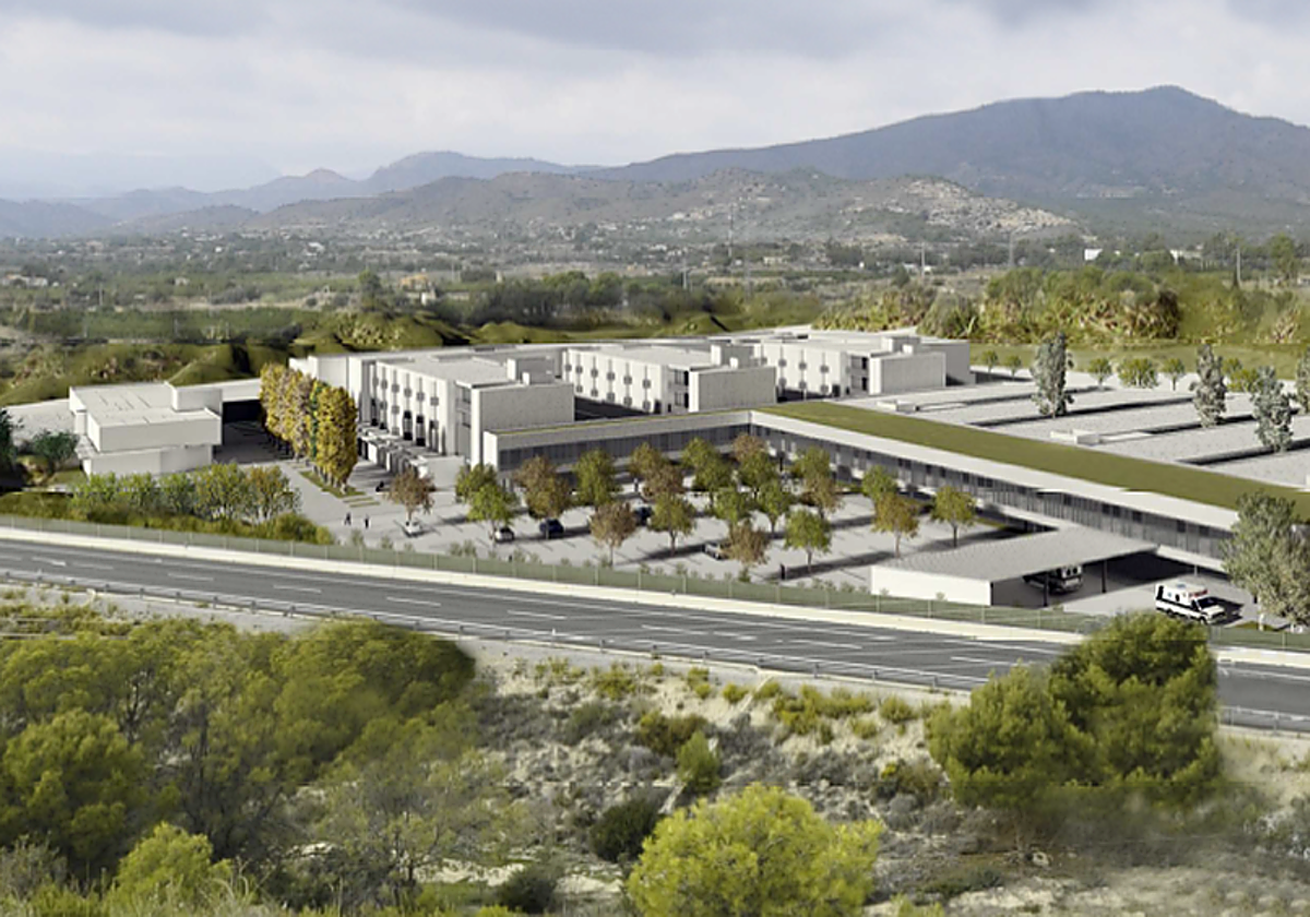 Imagen del proyecto de ampliación del centro hospitalario