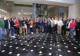 Brindis del Consell con la prensa de Alicante.