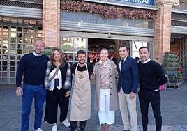 Visita del Hércules al Mercado Central.