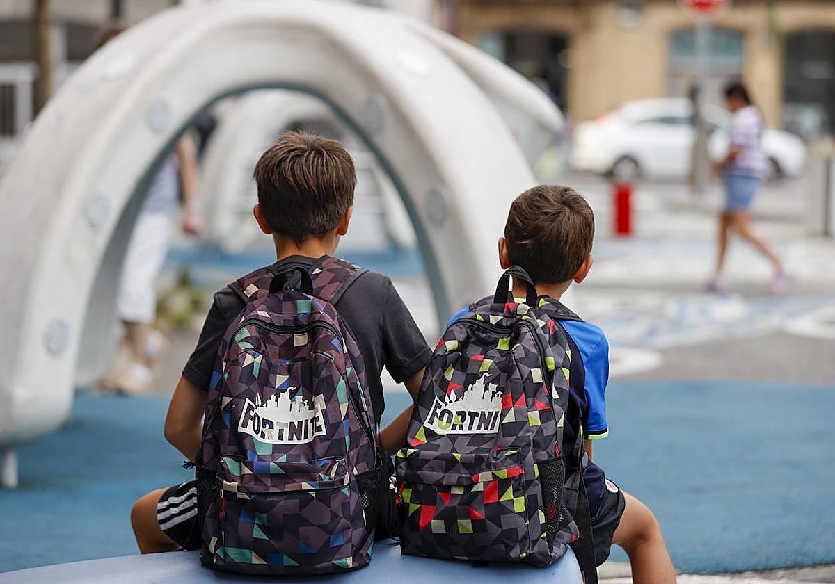Alumnos de un centro escolar.