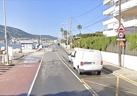 Imagen del polémico semáforo que regula el tráfico en Cap Blanc